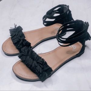 Justice Suede Sandals